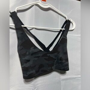 Lululemon Light Strides Bra Incognito Camo Multi Grey